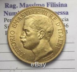 Nl Veiii 50 Lire Oro 1911 Cinquantenario Rara Q. Fdc Periziata Filisina M