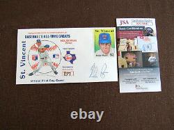 Nolan Ryan Rangers Angels Astros Hof Signed Auto First Day Cover So # 837 Jsa