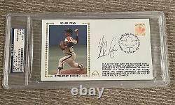 Nolan Ryan Signed Gateway First Day Cover STRIKEOUT RECORD PSA/DNA