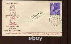 Nurse MISS VERGHESE Child on 1958 India Children's Day Stamp Signed Cover LV6096