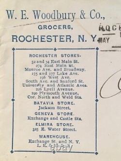 Ny Rochester 1901 Cover Woodbury Grocer CC #295 No Day In Cancel Possible Fdc