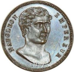 O5655 Rare Epreuve 100 francs essai or 1807 Vassalo Baron Desnoyers SPL FDC