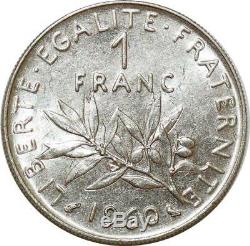 O8850 Rare 1 Franc Semeuse 1960 Petit 0 SPL FDC! -Faire offre