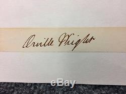 Orville Wright Autograph CUT SIGNATURE postal FDC PROFESSIONALLY MUSEUM FRAMED