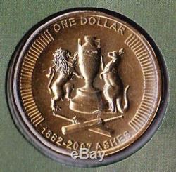 PNC Australia 2007 Cricket The Ashes Victory Howzat! RAM $1 Coin 4221/8000
