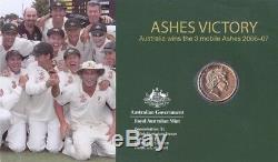PNC Australia 2007 Cricket The Ashes Victory Howzat! RAM $1 Coin 5424/8000