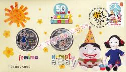 PNC Australia 2016 Play School 50 Years Jemima & Humpty 2 X RAM 50c Colour Coins