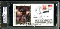 Paul Bear Bryant Signed First Day Cover FDC Autographed PSA/DNA 83567151 Alabama