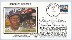 Pee Wee Reese Duke Snider Signed Auto First Day Cover Cachet Dodgers JSA U82491