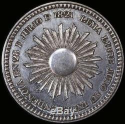 Peru 1849 / 1821 Silver Proclamation Medal FDC