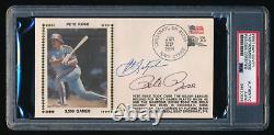 Pete Rose and Carl Yastrzemski Signed 3,309 Games First Day Cover PSA AUTH