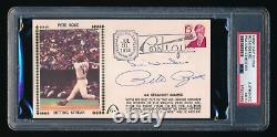 Pete Rose and Joe Niekro Signed Hitting Streak First Day Cover PSA AUTHENTIC