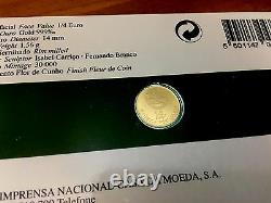 Portugal Gold Coin 1/4 Euro 2008 FDC 1.56 gr D. Dinis
