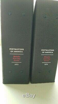 Postmasters of AMERICA Medallic First Day Covers 1973-1974 (44 silver medals)