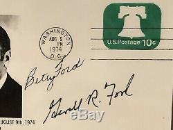 President Gerald R Ford & First Lady Betty Ford PSA DNA Signed First Day Cover