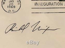 President Richard Nixon Signed PSA DNA Inauguration First Day Cover Autographed