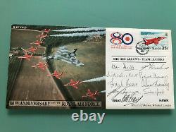 RAF Red Arrows signed Team Leader First Day Cover Ray Hanna John Blackwell RARE