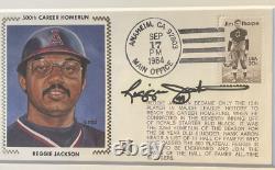 REGGIE JACKSON Photo & Signed Autographed First Day Cover FDC MLB Baseball COA