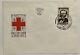 Rare 1953 Saar First Day Cover Fdc Dunant Stamp With Red Cross Cachet