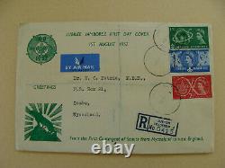 Rare 1957 World Jamboree FDC Registered Nyasaland Scouts