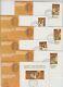 Rare Captain Cook set 6 imperforated stamps cut from mini sheet official FDC's