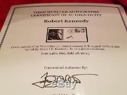 Rare Robert F. Kennedy Signed John F. Kennedy 1963 First Day Cover + Extras