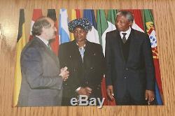 Rare Set of Nelson Mandela Winnie Mandela George Bizos Signed Covers FDC Photos