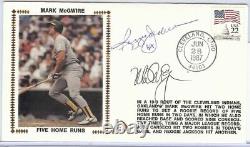 Reggie Jackson Mark McGwire Dual Signed Autographed First Day Cover JSA U82442