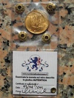 Regno D'italia V. E. XIII 100 Lire 1932 X Fdc Oro Gold Au Or Periziato