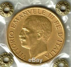 Regno d'Italia Re V Emanuele III Moneta 100 Lire oro 1923 Fascione SPL FDC