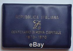 Repubblica Italiana 1000 Lire 1970 Prova Roma Capitale Fdc In Astuccio T62