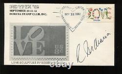 Robert Indiana Signed Love Stamp First Day Cover Lv2078