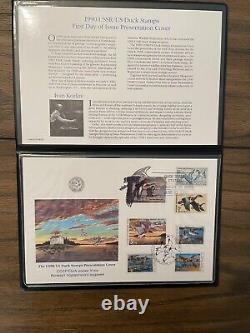 Russia USSR USA duck stamps First Day Issue presentation cover 1989 92 Kozlov