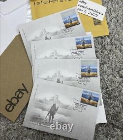 Russian Warship, Go FK Yourself! Glory to Ukraine! FDC Kyiv Stamp W Envelope
