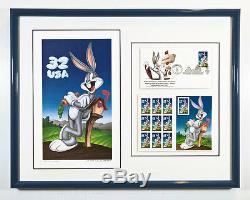 S/O The Ambassador of Stamps Bugs Bunny Stamp Set Lithorgraph Print FDC