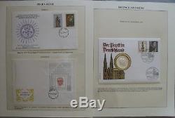 S1935 Vatikan Sammlung 600 Belege Papstreisen + FDC + postfrisch 1966 1983