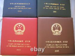 S2118 VR China 1998 + 2001 FDC + Ganzsachen / 2003 + 2005 postfrisch MNH + FDC