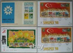 S2211 Singapur Singapore über 600 FDC 1949 2012 Sammlung in 14 Alben