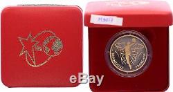 S9957 Rare Coffret 500 francs Basketball 1991 Or Gold BE PF PROOF COA FO