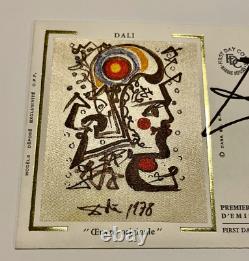 SALVADOR DALI Signed 1979 First Day Cover Head of Marianne 1978 ACA (LOA) WoW