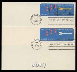 SCOTT #UX57a/UPSS #S76c UNIQUE 2-COLORS MISSING UNCACHETED FIRST DAY COVER