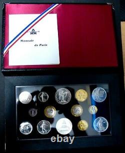 SÉRIE FLEUR DE COINS FRANCE 1989 FDC rare en 1989 avec 10F MONTESQUIEU