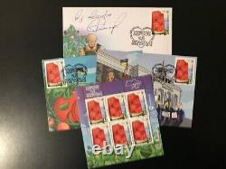 SET Kherson is Ukraine postage stamps, FDC with autograpsh scetch autor