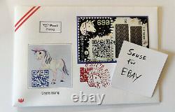 SPECIAL Unicorn First Day Cover Erste Crypto Stamp 1.0 FDC RARE ETH Erstagsbrief
