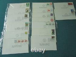 STAMPS 1962 -1988 FIRST DAY OF ISSUE stamps and envelopes 451 STAMPS LOT ARTCRAF