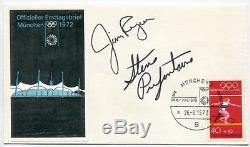 STEVE PREFONTAINE + JIM RYUN orig. Sign. First Day Cover Olympia 1972 signed