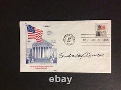 Sandra Day Oconnor Supreme Court First Day Cover Signed Coa