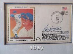 Sandy Koufax Don Drysdale Signed First Day Covers FDC HOF Cooperstown 1/350