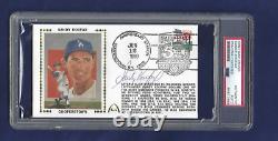 Sandy Koufax Los Angeles Dodgers Baseball Autographed First Day Cover PSA SLAB