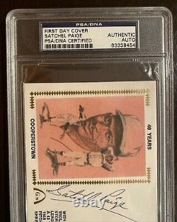 Satchel Paige Autograph Psa/dna Certified First Day Cover